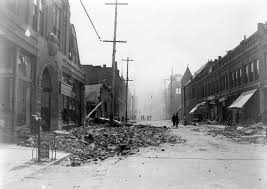 Earthquake Damage On East San Fernando Street San Jose California San Francisco Earthquake San Francisco Bay Area