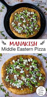 Manakish Homemade Middle Eastern Pizza Recipe In 2020 Middle Eastern Recipes Middle Eastern Recipes