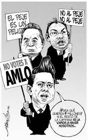 No asistiré a la reunión programada. Protesta De Enrique Pena Nieto Caricaturas Politicas Humor Absurdo Caricaturas