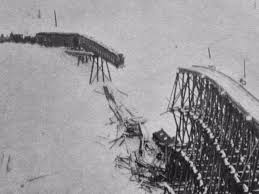 A Spectacular Avalanche Feb 10 1903 Swept Away Part Of A Trestle 300 Feet High That Let Northern Pacific Railway Trains Desc Train Crash Old Train Train Art