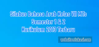 Contoh soal bahasa arab kelas 3 docx document. Silabus Bahasa Arab Kelas 7 K13 Tahun 2021 2022