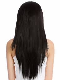 The normal order for fact adjectives is size, age, shape, colour, material, origin. Halfwig Hairpiece Extension With Braided Hair Circlet Hoop Alice Band Long Straight Black 27