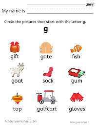 6 letters words starting with g. Learn Letter G G Learning The Alphabet Academy Worksheets