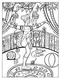 A Day At The Circus Coloring Page On Behance Coloring Pages Coloring Books Colorful Drawings