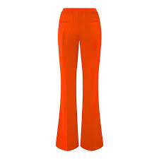 Orange Flared Trousers - Beatrice von Tresckow Designs