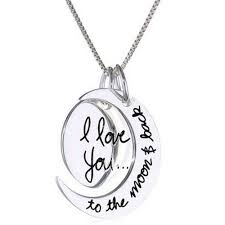 To The Moon Necklace Back Necklace Moon Necklace Jewelry