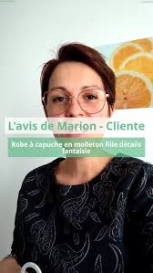 Robe à capuche en molleton fille détails fantaisie bleu grisé