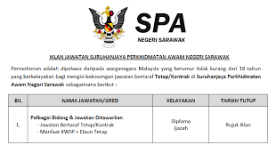 Borang permohonan suruhanjaya perkhidmatan awam (spa8i). Permohonan Jawatan Kosong Suruhanjaya Perkhidmatan Awam Negeri Sarawak Pelbagai Kekosongan Jawatan Ditawarkan