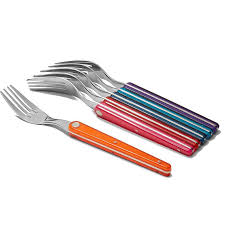 Fourchettes Multicolores 6 Couverts Laguiole Evolution