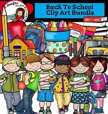 Black And White Homeschool Clipart Back To School Clipart Set Contains 38 Image Files Which Includes 21 Color Images And 17 Black White Images In Pn Art Bundle Clip Art Back To School Clipart