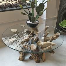 Intelligent design coastal teak driftwood coffee table | ocean beach glass top. Driftwood Coffee Table You Ll Love In 2021 Visualhunt