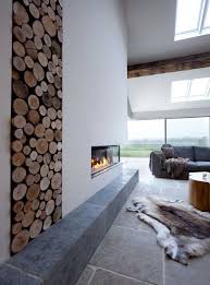 Le Rangement Bois De Chauffage Comme Element De La Decoration Maison 2018 Salon Contemporain Maisons Contemporaines Architecte Interieur