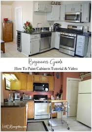 Step By Step Guide How To Paint Kitchen Cabinets H2obungalow Painting Kitchen Cabinets Diy Kitchen Cabinets Makeover Diy Kitchen Cabinets