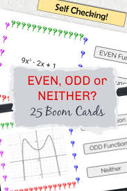 Even And Odd Functions In 2020 Even And Odd Functions Learning Worksheets Secondary Math
