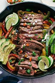 Steak Fajitas Juicy And Delicious Steak Fajitas Made In One Skillet Perfect For Feeding Your Family Beg Beef Fajita Recipe Flank Steak Fajitas Fajita Recipe