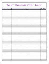 Each file will include one bridal shower gift list set up on an 8 1/2 x 11 page. Pin On Crafts
