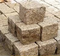 G682 Rusty Yellow Granite Stone Bush Hammered Surface Cobble ...