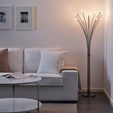 Hovnas Floor Lamp Chrome Plated Chrome Plated Black In 2020 Ikea Floor Lamp Floor Lamp Cool Floor Lamps