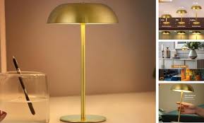 Gold Cordless Table Lamp
