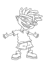Otto Rocket Happy Coloring Pages For Kids Gzx Printable Rocket Power Coloring Pages For Kid Cartoon Coloring Pages Cute Canvas Paintings Cute Coloring Pages