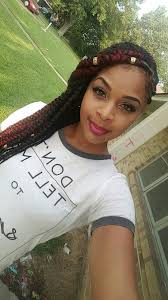 Black And Burgundy Lemonade Braids Feed Ins Braided To The Side Braid Trends Box Braids Hairstyles Beyonce Braids