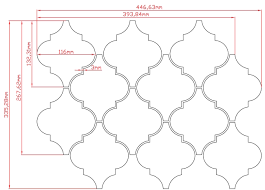 The moroccan tile backsplash comes with hints of antiquing around the edges for added drama and style. 11 45sf Antique White Arabesque Glazed Ceramic Mosaic Tile
