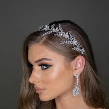 TATIANA Elegant Tiara, Wedding Crown Tiara, Tiara Swarovski, Crown Tiara,  Wedding Accessories, Bridesmaid Tiaras, Flower Girl Headpiece