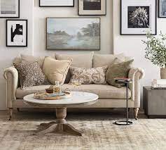 Duke 10 Round Metal Accent Table Pottery Barn Sofa Furniture Cheap Living Room Sets