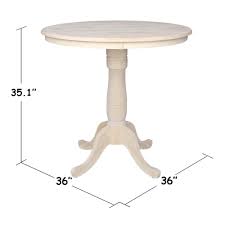 The designs are rather similar from one another; International Concepts Round Top Adjustable Pedestal Table Standard Counter Height 30 Inch Pedestal Tables Tables Femsa Com