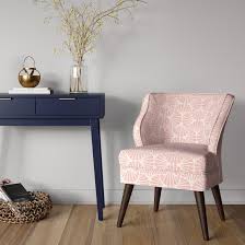 Mandolene Mid Century Arm Chair Project 62 Mid Century Armchair Living Room Chairs Furniture The chair rests on angled wood legs and is upholstered in a zig zag patterned 100% cotton fabric.