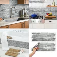 Beaustile Sheet Is Perfect For Attaching To The Walls Behind Gas Stove And Sink 6 2 Sq Ft Beaustile Sheet Siz Peel Stick Backsplash Diy Backsplash Backsplash