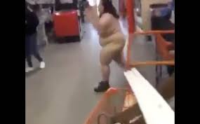 Video Naked Woman Goes Bonkers Inside Home Depot Shouts I Hate America Threatens To Kill Officers Steve Gruber