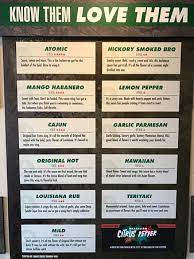 So it can be a tad confusing when deciding which one to pick for your friday game night. Wing Flavors Available Picture Of Wingstop Gainesville Tripadvisor