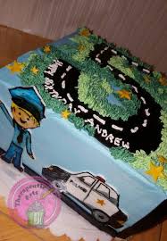 Policeman Kids Birthday Cake Buttercream Handpainted Fondant Pieces 5th Birthday Mytherapeuticarts Tortenideen Torten Idee