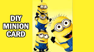 This is pretty self explanatory, but honestly i'd prefer if option one was done instead. Learning Videos For Kids How To Make A Minion Card Art And Craft Videos Diy Ultra Crafts Youtube
