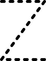 Instead of passive entertainment, coloring in pictures and creating their own. Letter Z Dotted Drawing Free Image Download