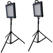 Bescor Led 500k 2 Light Studio Lighting Kit 100 240vac Led500k