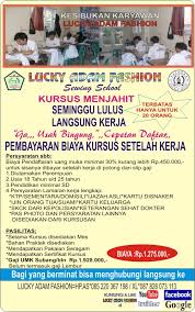 Loker, lowongan kerja bagi laki laki, berjualan lontong kupang serta cecek, gaji h. Loker Jahit Daerah Sumber Berikut Rincian Cara Menghitung Ongkos Penjahit Delon S Album