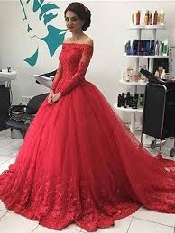 Champagne ball gown tulle sequins long sleeve beading wedding dress. Long Ball Dresses Fashion Dresses