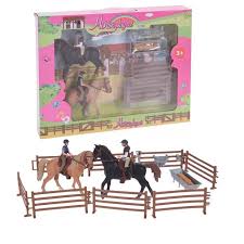 Description « sac à jouets equitation ». Jouet Enclos A Cheval Avec 2 Chevaux Barrieres Cdiscount Jeux Jouets