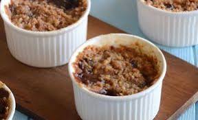 Crumble Aux Poires Et Chocolat Ww Plat Et Recette Crumble Poires Recette Crumble Poire Chocolat Recette Crumble Poire