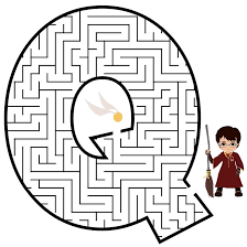 harry potter inspired activity quidditch maze puzzle part 1 of 2 anniversaire coloriage de petits poissons