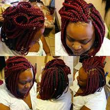 Medium Large Two Toned Bob Box Braids Braids Hairstyles Pictures Natural Hair Braids Short Box Braids Hairstyles