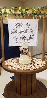 Rustic Wedding Backdrop With My Whole Heart For My Whole Life Wedding Decoration Wedding Photo Booth Photo Backdrop Reception Backdrop Wedding Cake Table Decorations Rustic Wedding Backdrops Cake Table Decorations