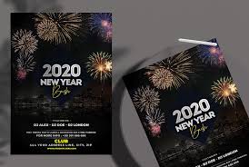 Mode of color is in cmyk for print ready. Nye 2020 Bash Free Psd Flyer Template Studioflyers Com