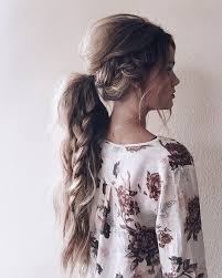 While chaos can be cute in some styles, this involves a bit more strategy. Picture Of Messy Ponytail With A Braid Inside For Long Hair
