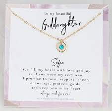Godchild Gift With Necklace Goddaughter Baptism Gift Godchild Necklace Goddaughter Necklace Per Godchild Gift Baptism Gifts Daughter Of God