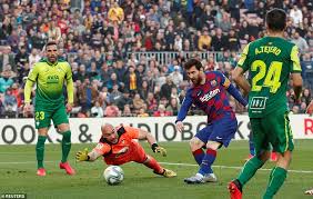 Messi 37' (assist by a. Barcelona 5 0 Eibar Lionel Messi Scores Four And Martin Braithwaite Marks Debut With Assist Daily Mail Online