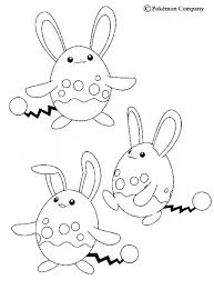 Its balloon tail is blue and is used to bounce higher. Water Pokemon Coloring Pages Azumarill Coloring Home