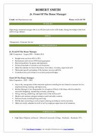 The campaign development manager supports the account managers, sales leaders, and energy. Front Of The House Manager Resume Samples Qwikresume